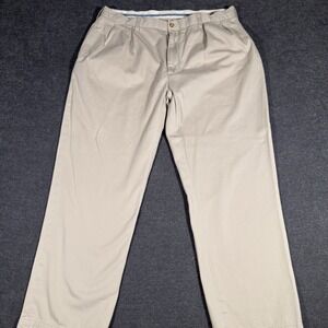 Polo Ralph Lauren Chino Pants Mens 36x30 Beige Straight Classic Fit Pleated Prep